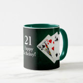ブラックジャック21ポイントハッピーバースデー マグカップ (正面右)