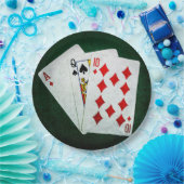 ブラックジャック21ポイント – エース、クイーン、テン ペーパープレート (パーティー)