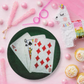 ブラックジャック21ポイント – エース、クイーン、テン ペーパープレート (パーティー)