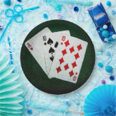 ブラックジャック21ポイント – エース、テン、テン ペーパープレート (パーティー)