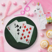 ブラックジャック21ポイント – エース、テン、テン ペーパープレート (パーティー)