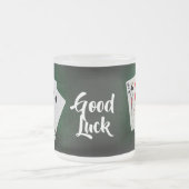 ブラックジャック21ポイント – キング、9、2 – 幸運 フロストグラスマグカップ (中央)