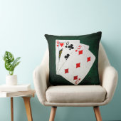 ブラックジャック21ポイント – クイーン、6、5 クッション (椅子)