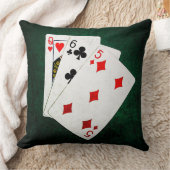 ブラックジャック21ポイント – クイーン、6、5 クッション (ブランケット)