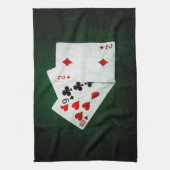 ブラックジャック21ポイント – 10、9、2 キッチンタオル (縦)