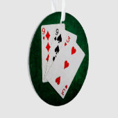 ブラックジャック21ポイント – 9、9、3 オーナメント (正面)