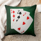 ブラックジャック21ポイント – 9、9、3 クッション (ブランケット)