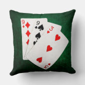 ブラックジャック21ポイント – 9、9、3 クッション (裏面)