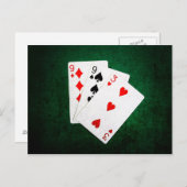 ブラックジャック21ポイント – 9、9、3 ポストカード (正面/裏面)