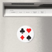 ブラックジャック/トランプのポーカーカードスーツ:ベクトルアート: マグネット (インサイチュ (食洗機))
