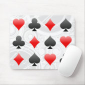 ブラックジャック/トランプのポーカーカードスーツ: ベクトル芸術: マウスパッド (マウス)