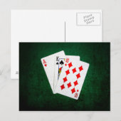 ブラックジャック 21点 - エース、キング、テン ポストカード (正面/裏面)