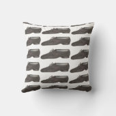 ブラックジャパーソナライズされたズダンスシューズ振付家 クッション (裏面)