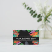 ブラックジャングルトロピカルモダンエレガントプロフェッショナル 予約カード (スタンド正面)