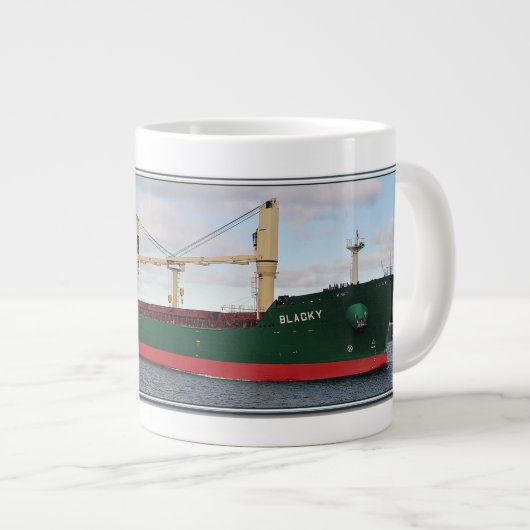 ブラックジャンボマグ ジャンボコーヒーマグカップ (正面右)