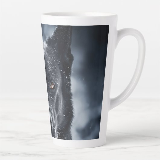 ブラックジャーマンシェパード カフェラテマグ (右)