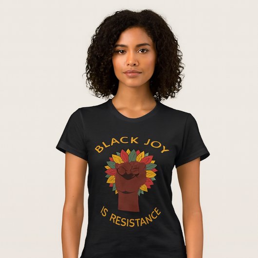 ブラックジョイは抵抗の拳 トライブレンドTシャツ
