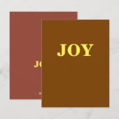 ブラックジョイ　チョコレート　クリスマス シーズンカード (正面/裏面)