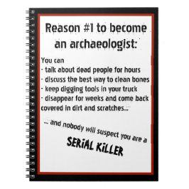ブラックジョークの考古学者の連続殺人犯の冗談 ノートブック