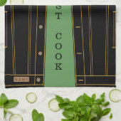 ブラックジーンズジャケおもしろいットキッチンタオルカスタム文字 キッチンタオル (折り畳み)