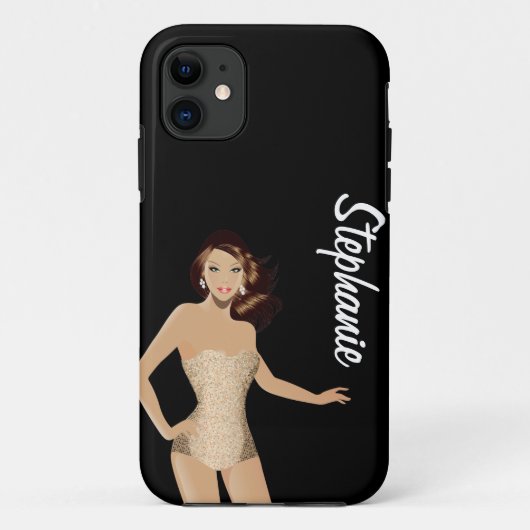 ブラックスウィンスーツ女の子メイトID™ iPhone 5ケース Case-Mate iPhoneケース (裏面)