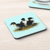 ブラックスウェーデンアヒル コースター (左側)