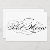 ブラックスエレガントクリプトの結婚善意のサイン 招待状 (正面/裏面)