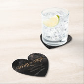 ブラックスエレガントテームパンク結婚ズ ペーパーコースター (インサイチュ)