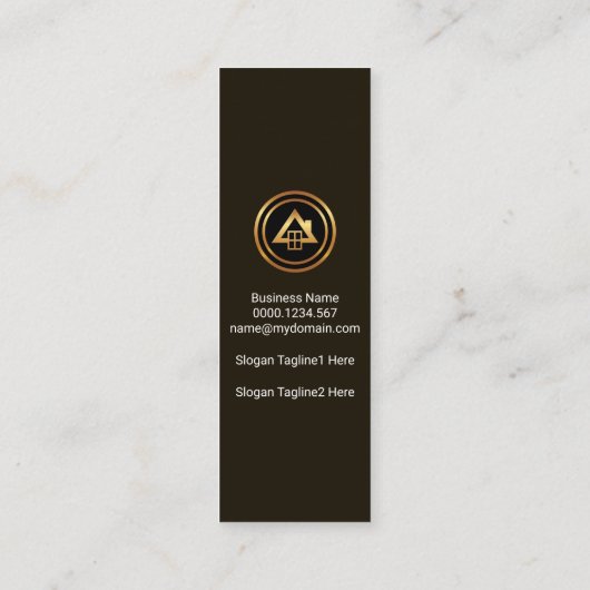 ブラックスエレガントトライキングホーカラフルム建築 スキニー名刺 (裏面)