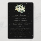 ブラックスエレガントノーベリー+ユーカリブーケ結婚ス プログラム (正面)