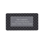 ブラックスカルおもしろいハロウィンアドパーソナライズされたレス ラベル (正面)