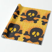 ブラックスカルとクロスボーン ラッピングペーパー (アンロールド)