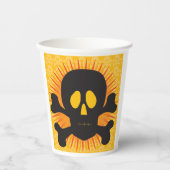 ブラックスカルとクロスボーン 紙コップ (正面)