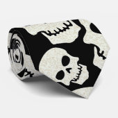ブラックスカルデザイン ネクタイ (ロール)