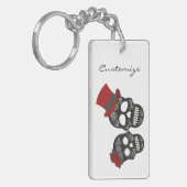 ブラックスカルデュオサンダーコーブ キーホルダー (正面左)