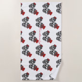 ブラックスカルデュオサンダーコーブ ビーチタオル (正面)