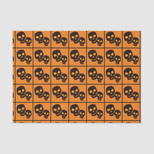 ブラックスカルハロウィーン 薄葉紙 (正面)