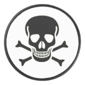 ブラックスカルホワイトホッケーパック アイスホッケーパック (正面)