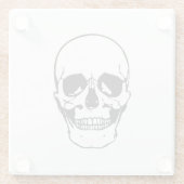 ブラックスカルラインスケッチ ガラスコースター (裏面)