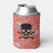 ブラックスカル溶岩缶クーラー2側 缶クーラー (缶正面)