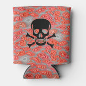 ブラックスカル溶岩缶クーラー 缶クーラー (正面)
