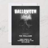 ブラックスカル骨頭ハロウィン 招待状 (正面)