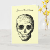 ブラックスカル。 カード (黄色い花)