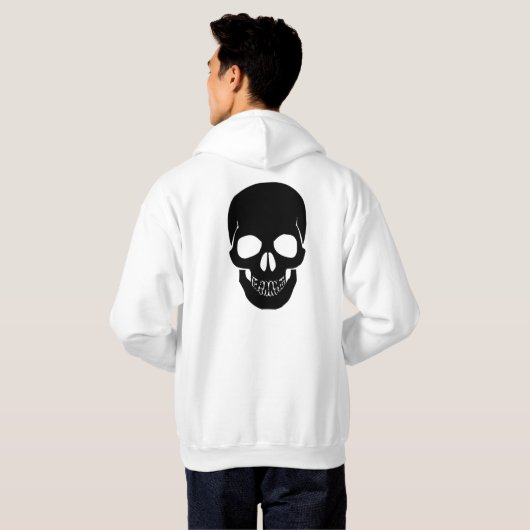 ブラックスカル  パーカ (裏面フル)