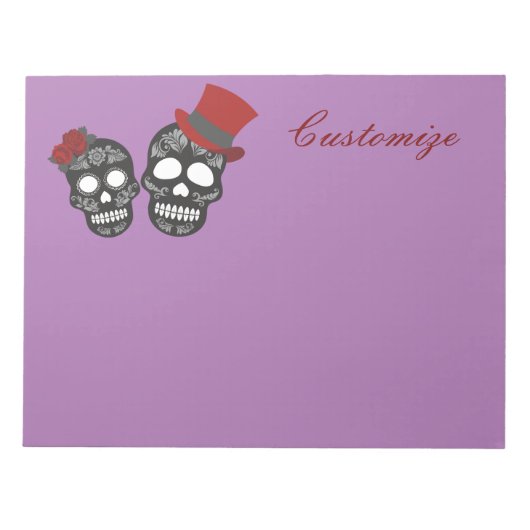 ブラックスカルDuo Thunder_Cove ノートパッド (正面)