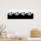 ブラックスカートテトラスクール ポスター (キッチン)