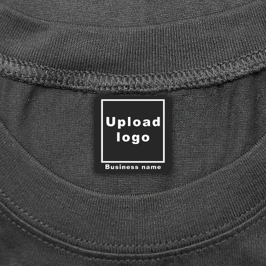 ブラックスクエアアイロンの会社名とロゴ ラベル