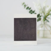 ブラックスクエアバイカジミールマレビッチ ポストカード (スタンド正面)