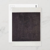 ブラックスクエアバイカジミールマレビッチ ポストカード (正面/裏面)