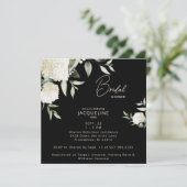 ブラックスクエアホワイトアジサイブライダルシャワー (スタンド正面)